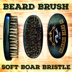 Engraved Boar Bristle Oval Military Style Brush