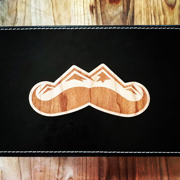 Wood Sticker | Mustache Mountain Logo